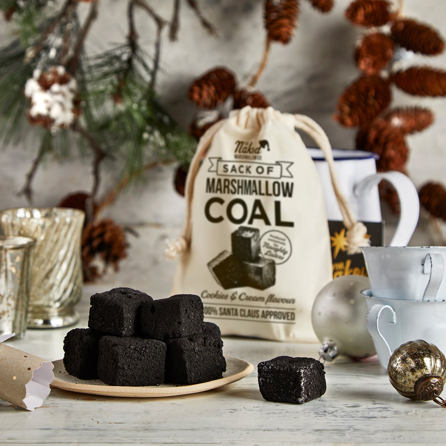 Sack of Gourmet Marshmallow Coal