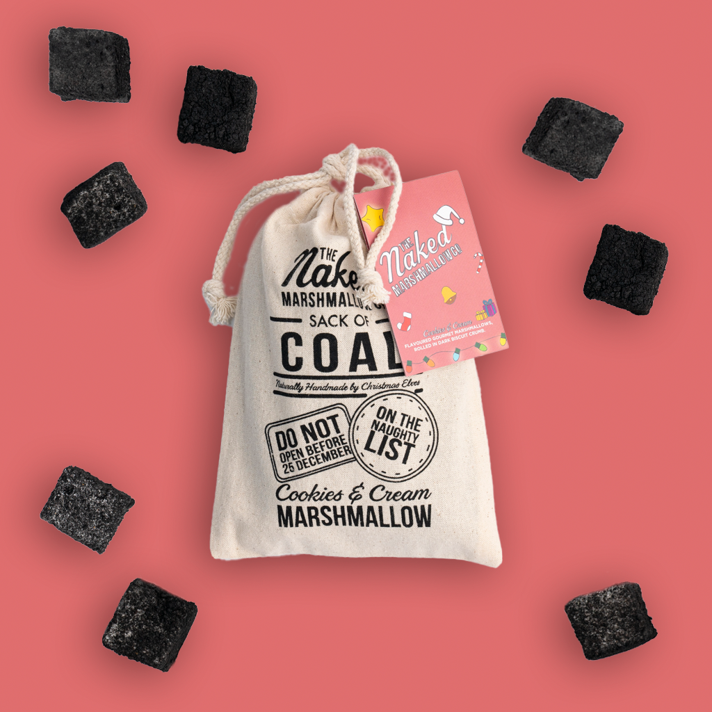 Sack of Gourmet Marshmallow Coal